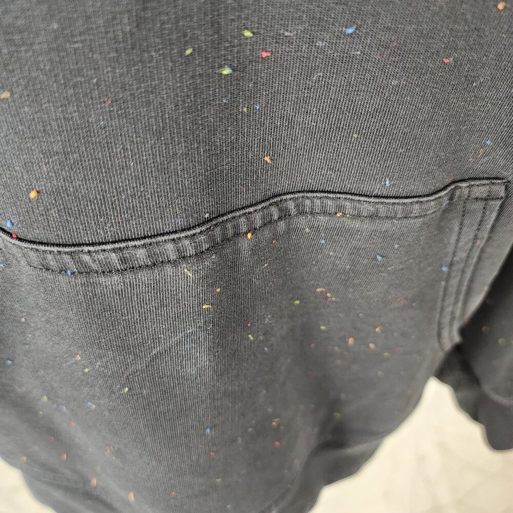 Lululemon Black Cotton Terry Rainbow Speckle Back In Action Hoodie - Picture 3 of 7